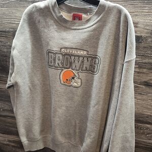 VTG 1990s USA Cleveland Browns NFL Crewneck Sweatshirt Men Large Gray